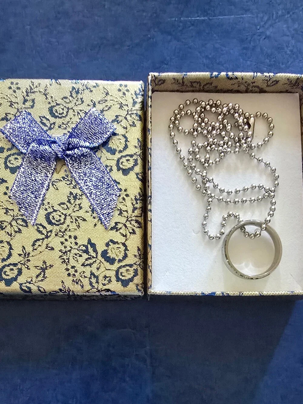 KOBY BRYANT Silver Tone Ring Pendant Necklace - Silver